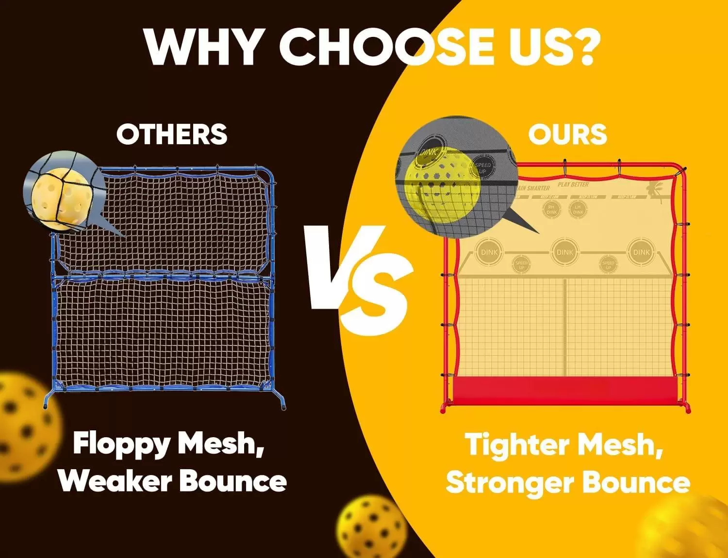 كرة بيكلبول أنبوبية فولاذية 2 في 1 مقاس 6 &times; 6 أقدام