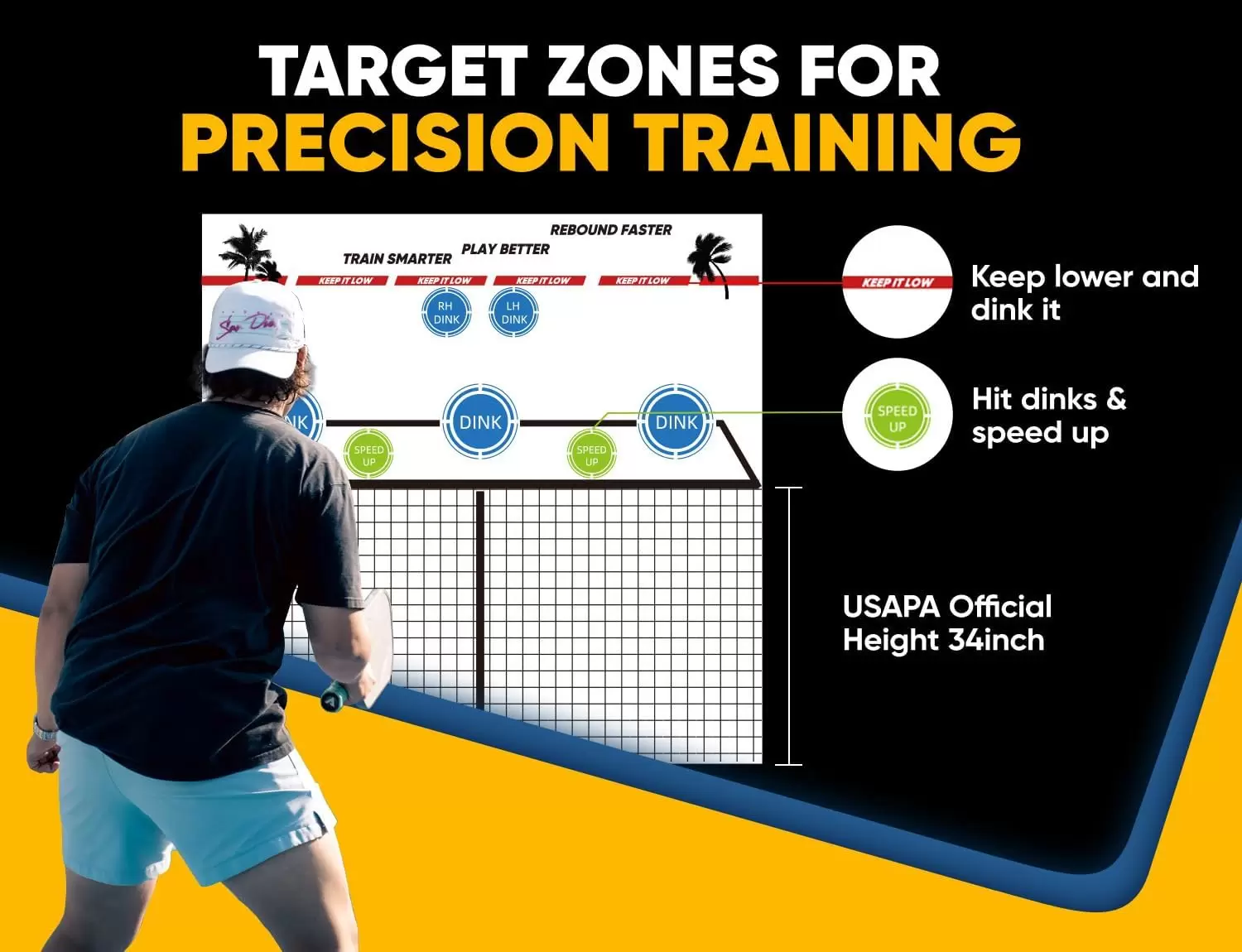 كرة بيكلبول أنبوبية فولاذية 2 في 1 مقاس 6 &times; 6 أقدام