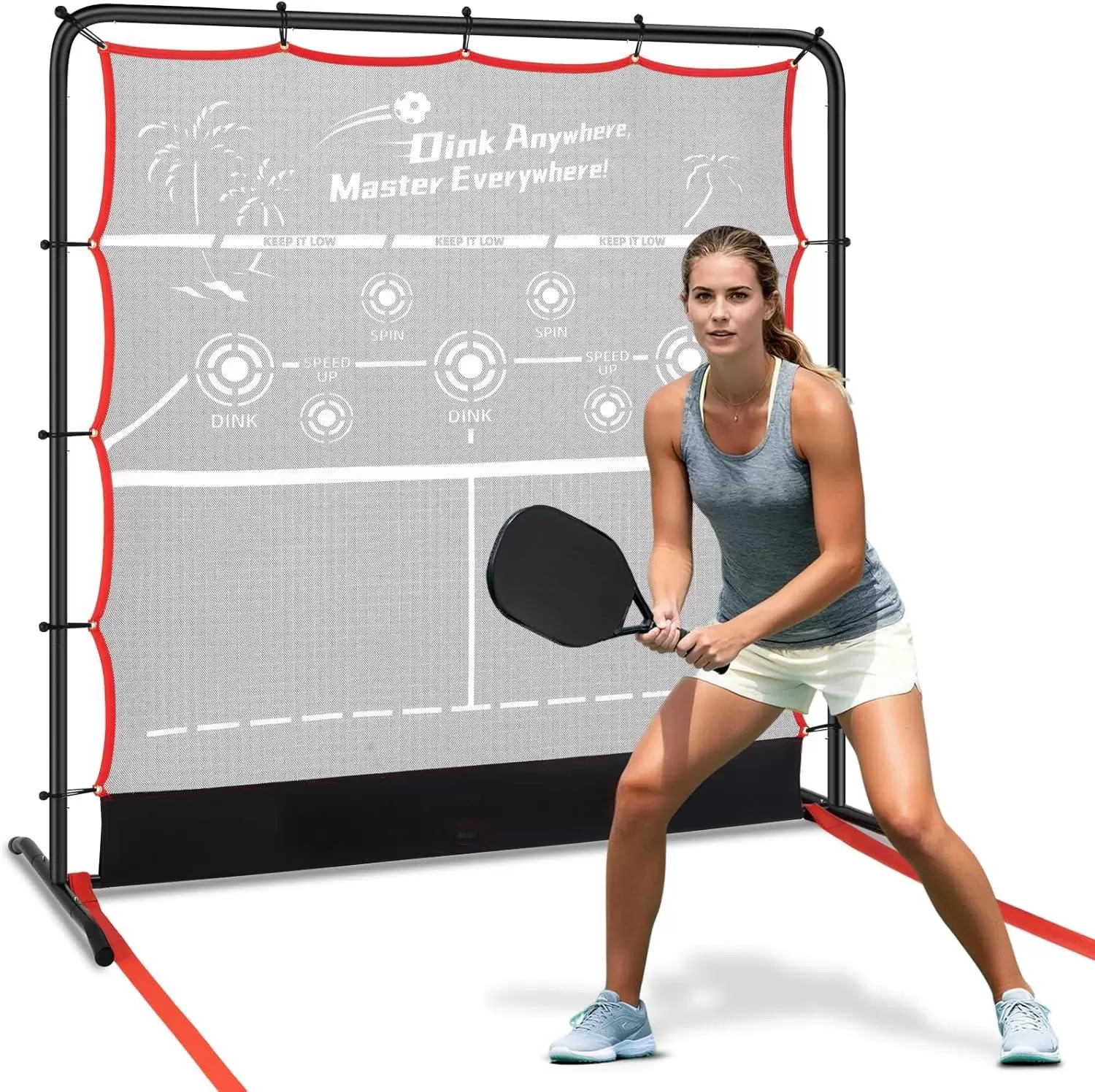 لعبة بيكلبول من أنبوب فولاذي 6*6 قدم 2 في 1