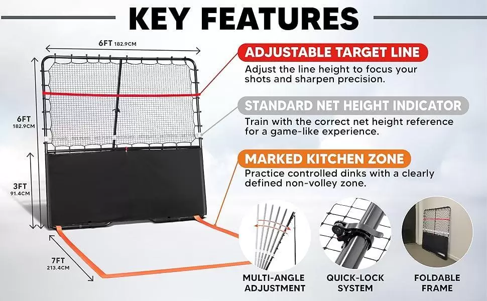 لعبة بيكلبول من أنبوب فولاذي 6*6 قدم 2 في 1 III
