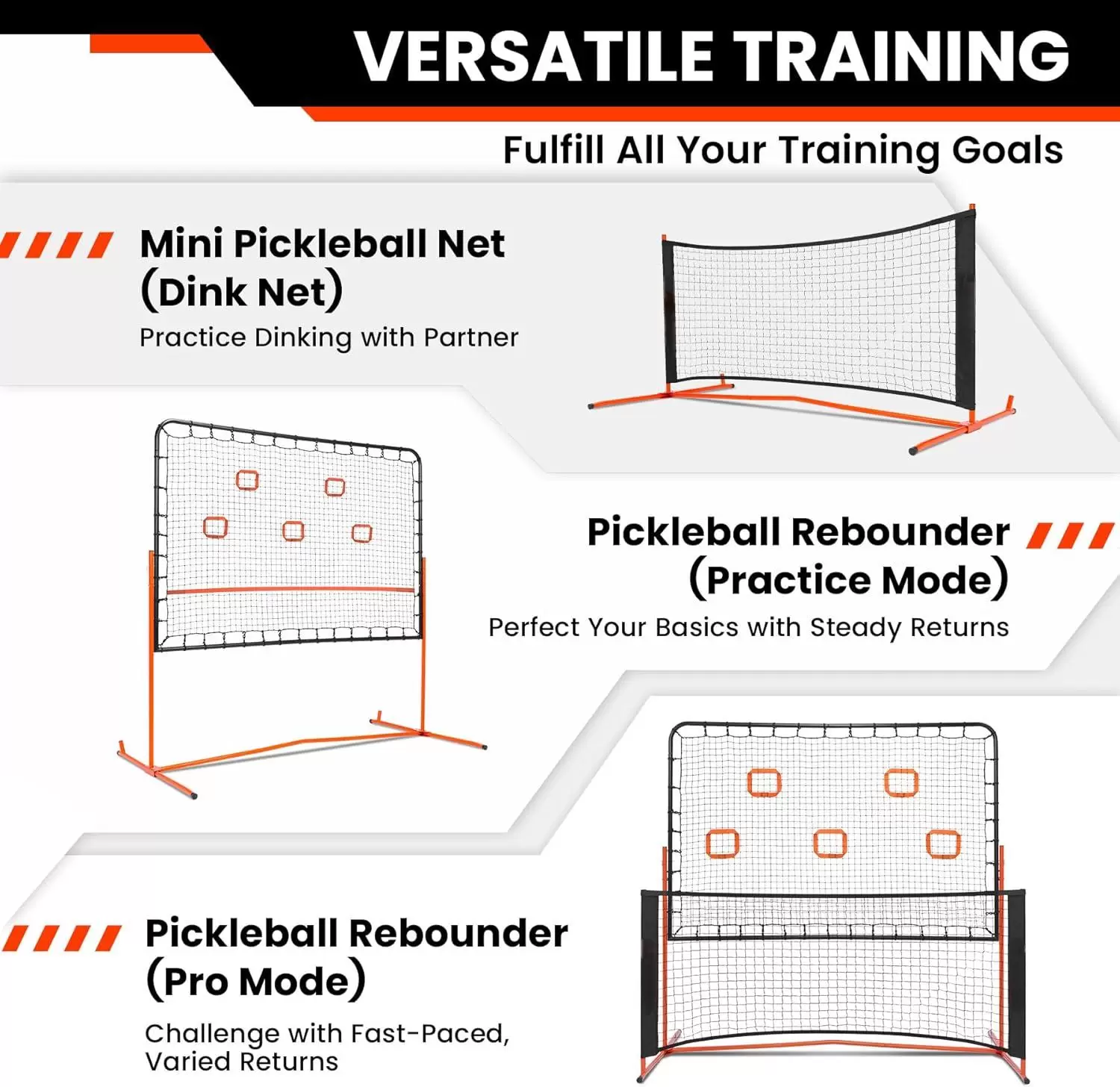 كرة بيكلبول أنبوبية فولاذية 2 في 1 مقاس 6 &times; 6 أقدام
