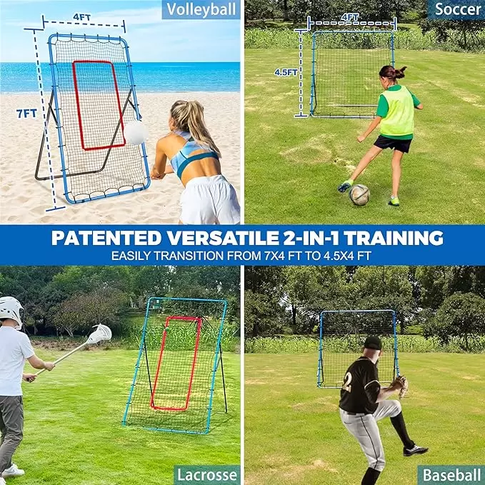 شبكة ارتداد رياضية متعددة الاستخدامات قابلة لتغيير الحجم 2-1