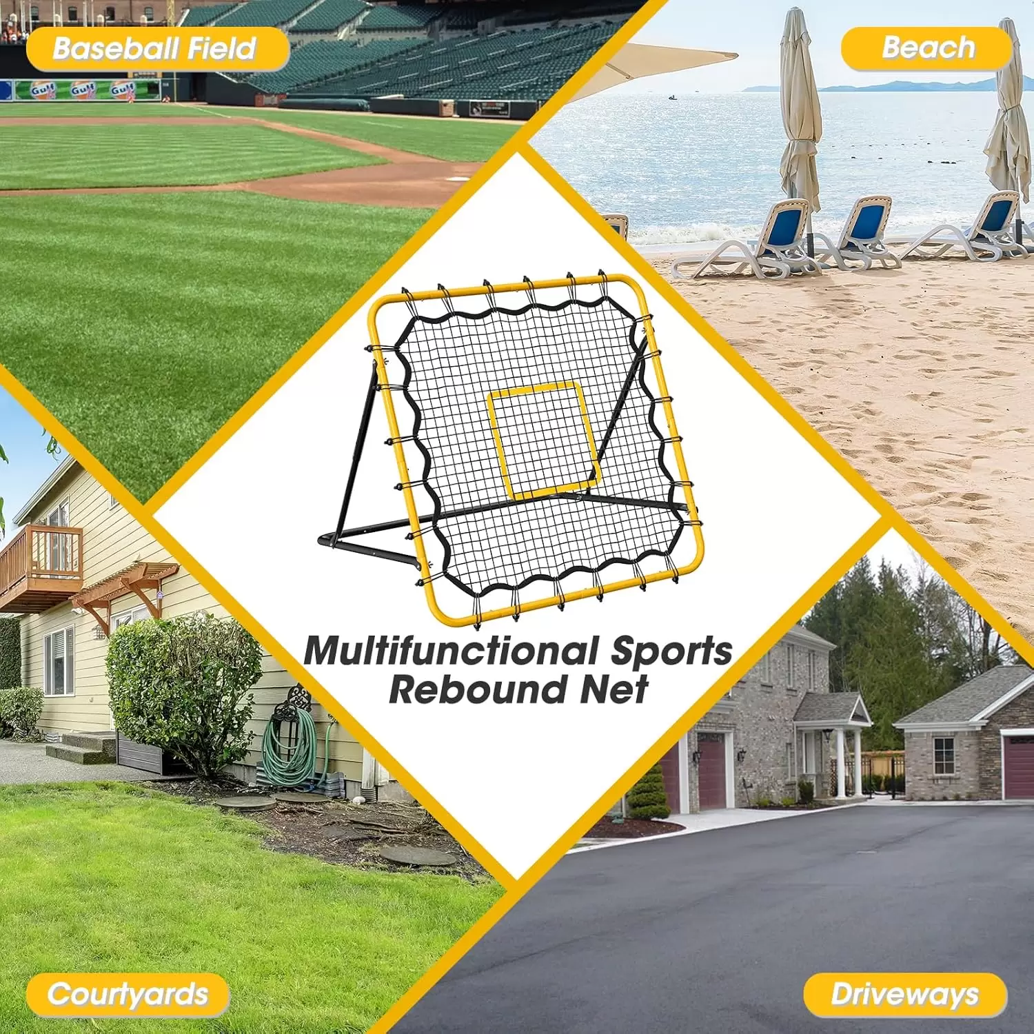 شبكة ارتداد متعددة الاستخدامات قابلة لتعديل الزاوية