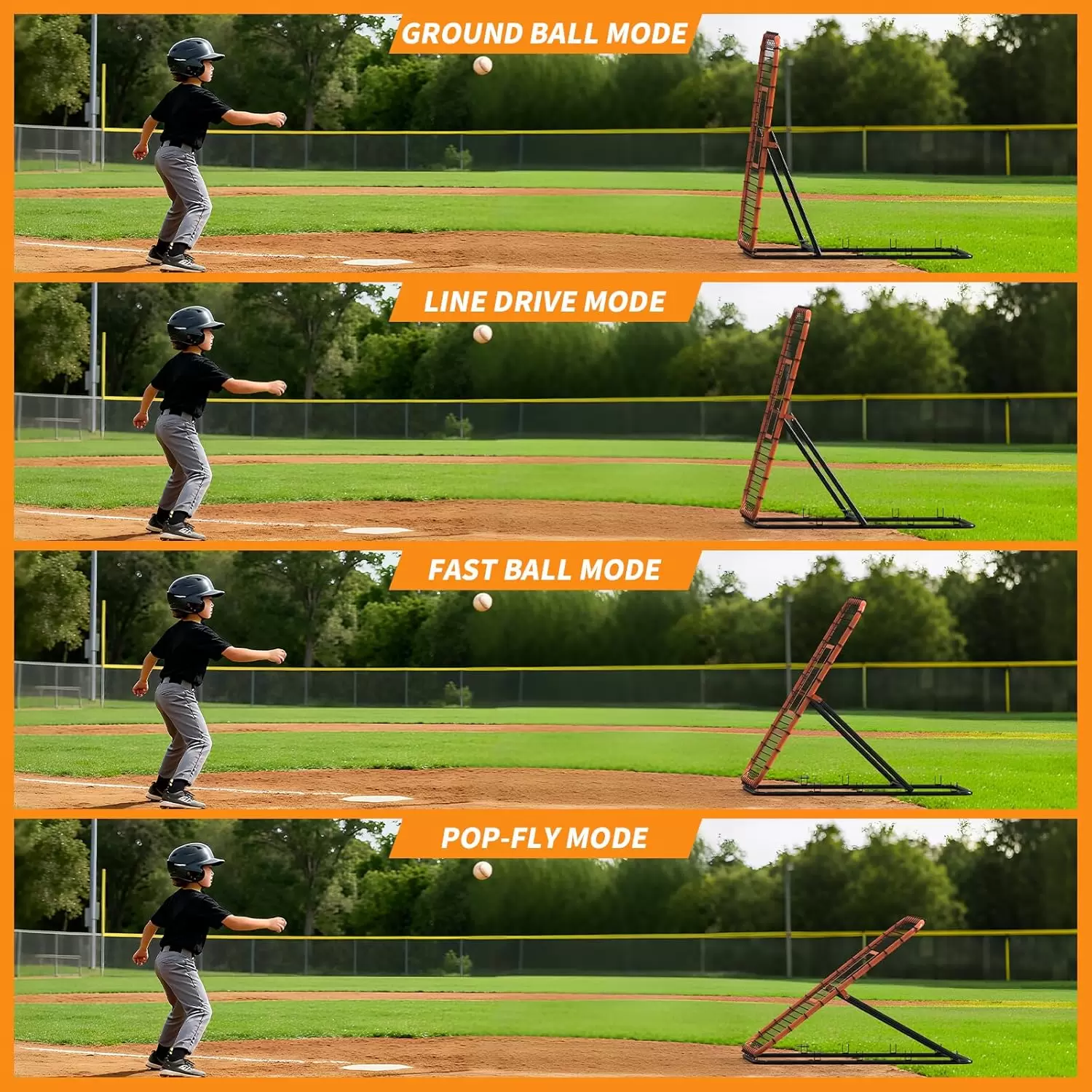 شبكة ارتداد متعددة الرياضات بزاوية قابلة للتعديل &Iota;&Iota;