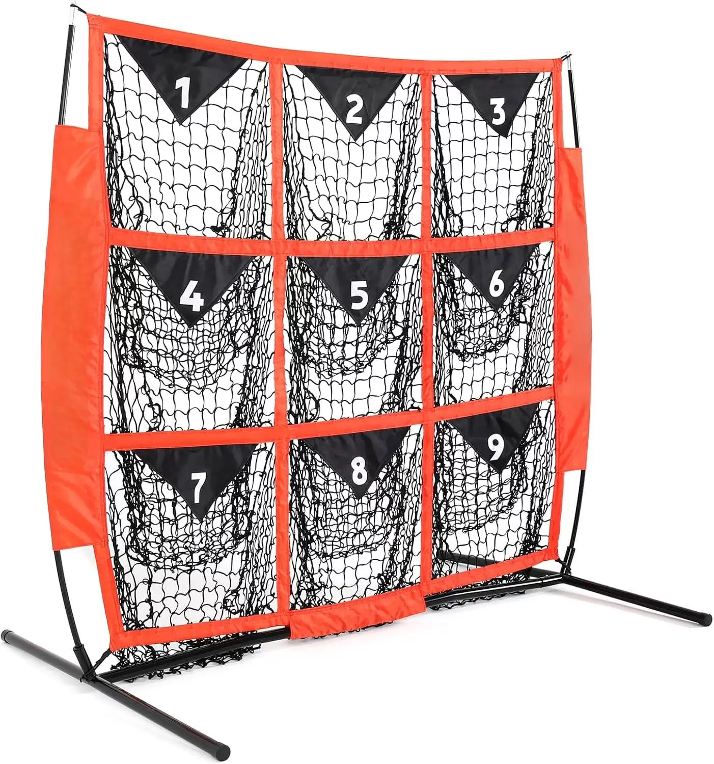 شبكة تدريب بيسبول بتسع فتحات، مقاس 4 &times; 4 قدم