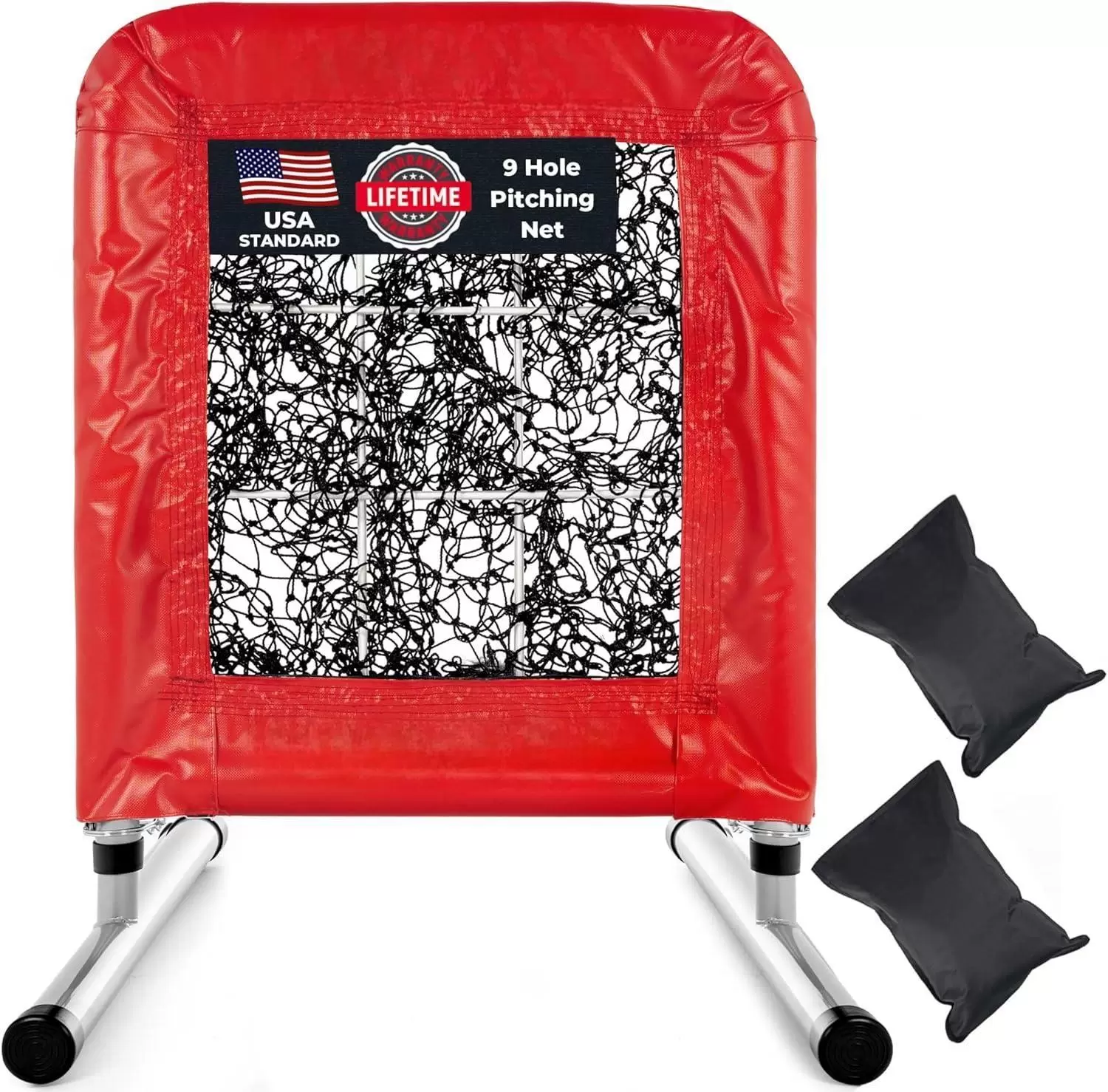 شبكة رمي بيسبول وسوفتبول احترافية ذات 9 فتحات