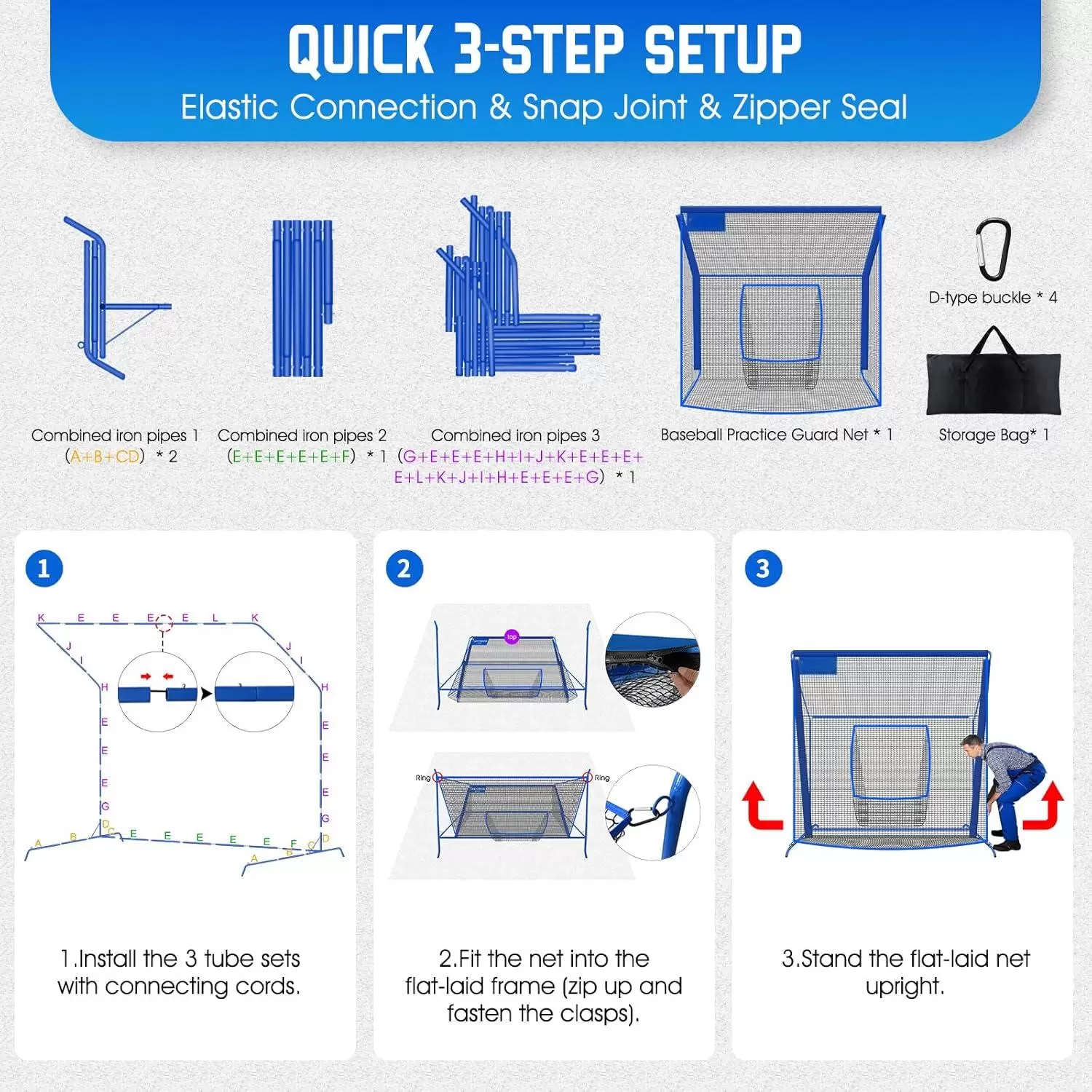 شبكة تدريب كرة القاعدة مع جيب للتصويب