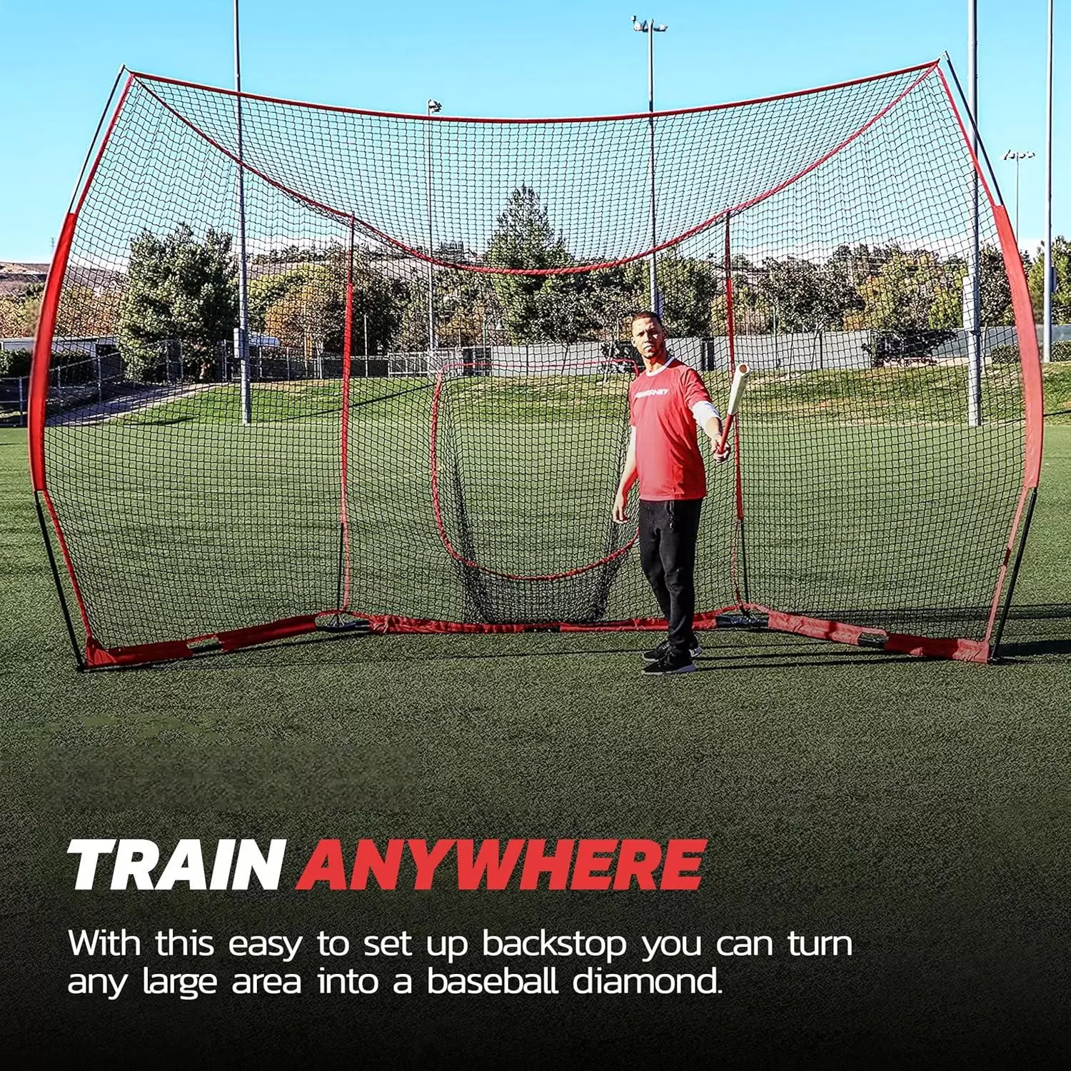 شبكة حماية خلفية للبيسبول والسوفتبول