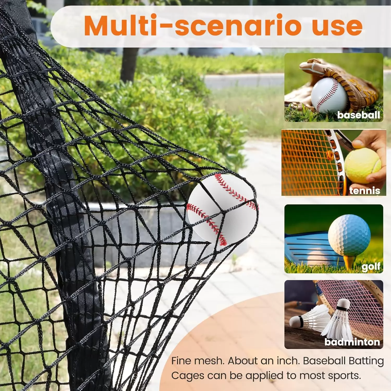 شبكة قفص البيسبول والسوفتبول