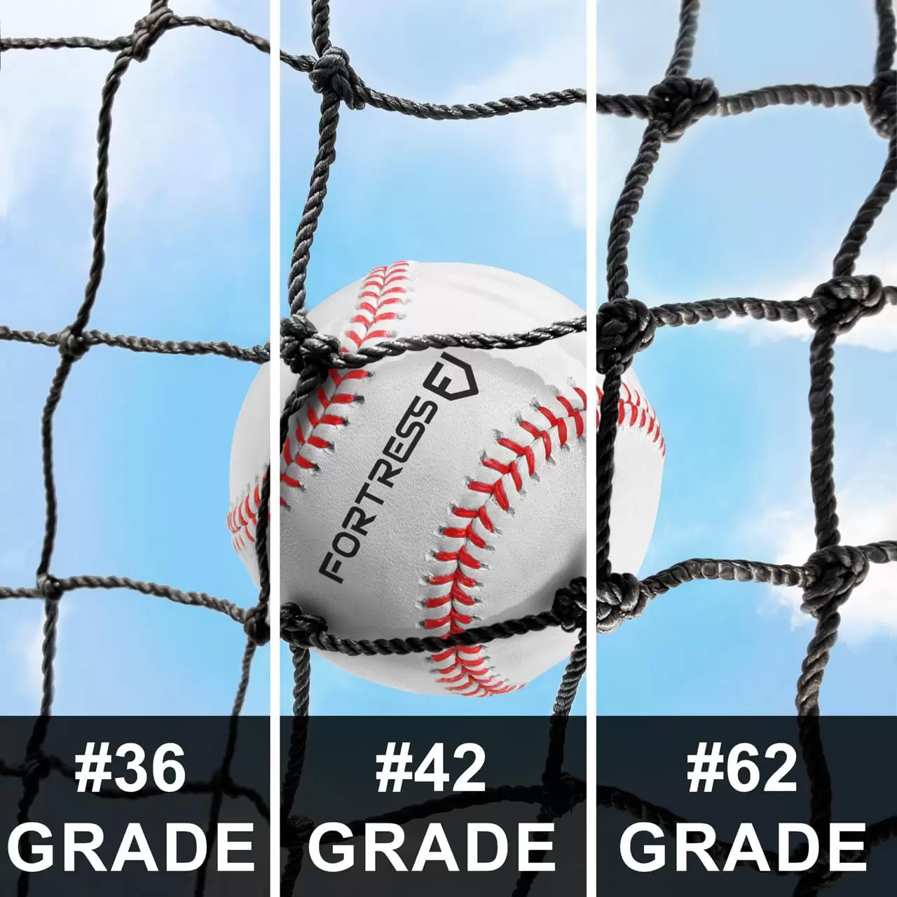 شبكة قفص البيسبول والسوفتبول (الشبكة فقط)