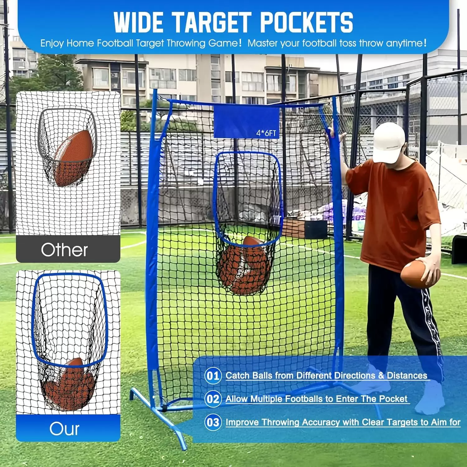 شبكة تدريب رمي الرجبي