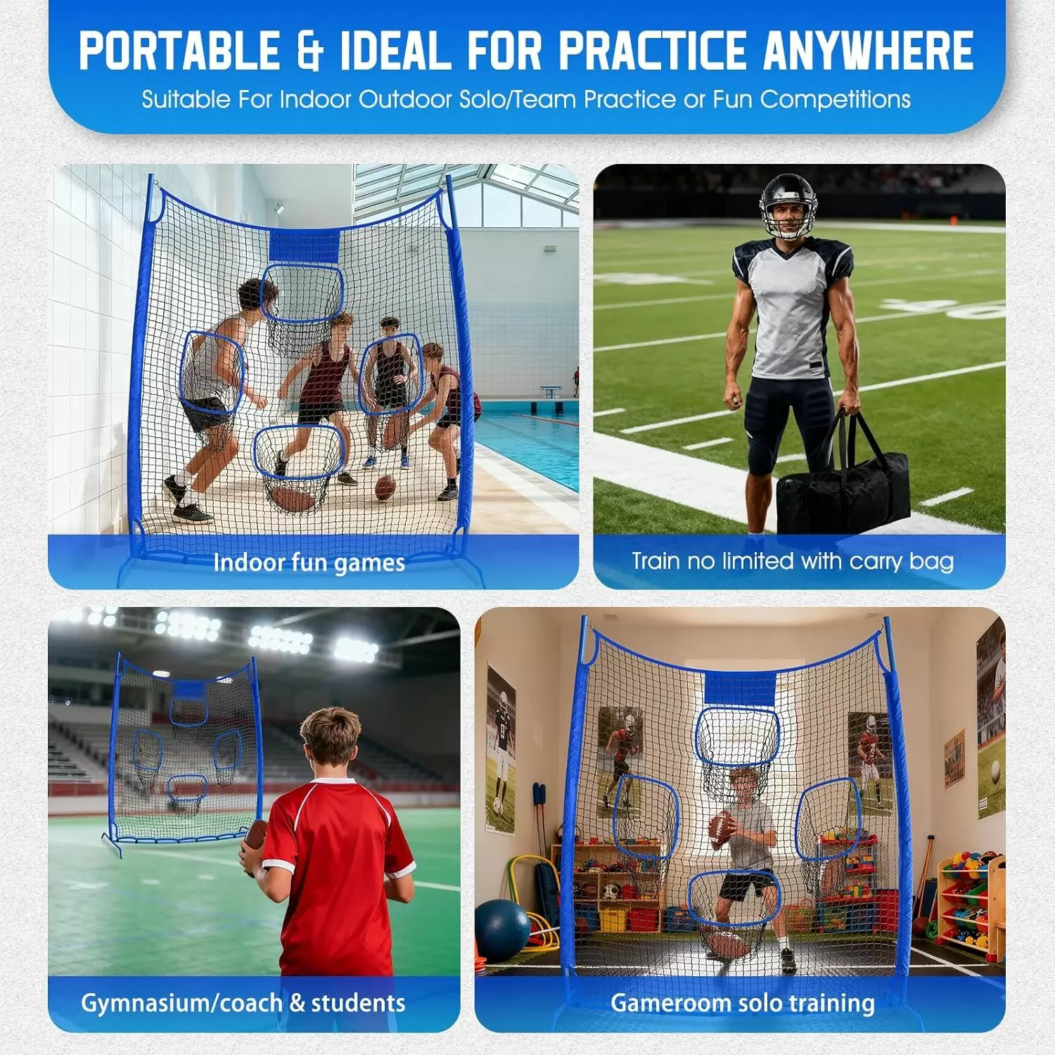 شبكة تدريب رمي الرجبي IV