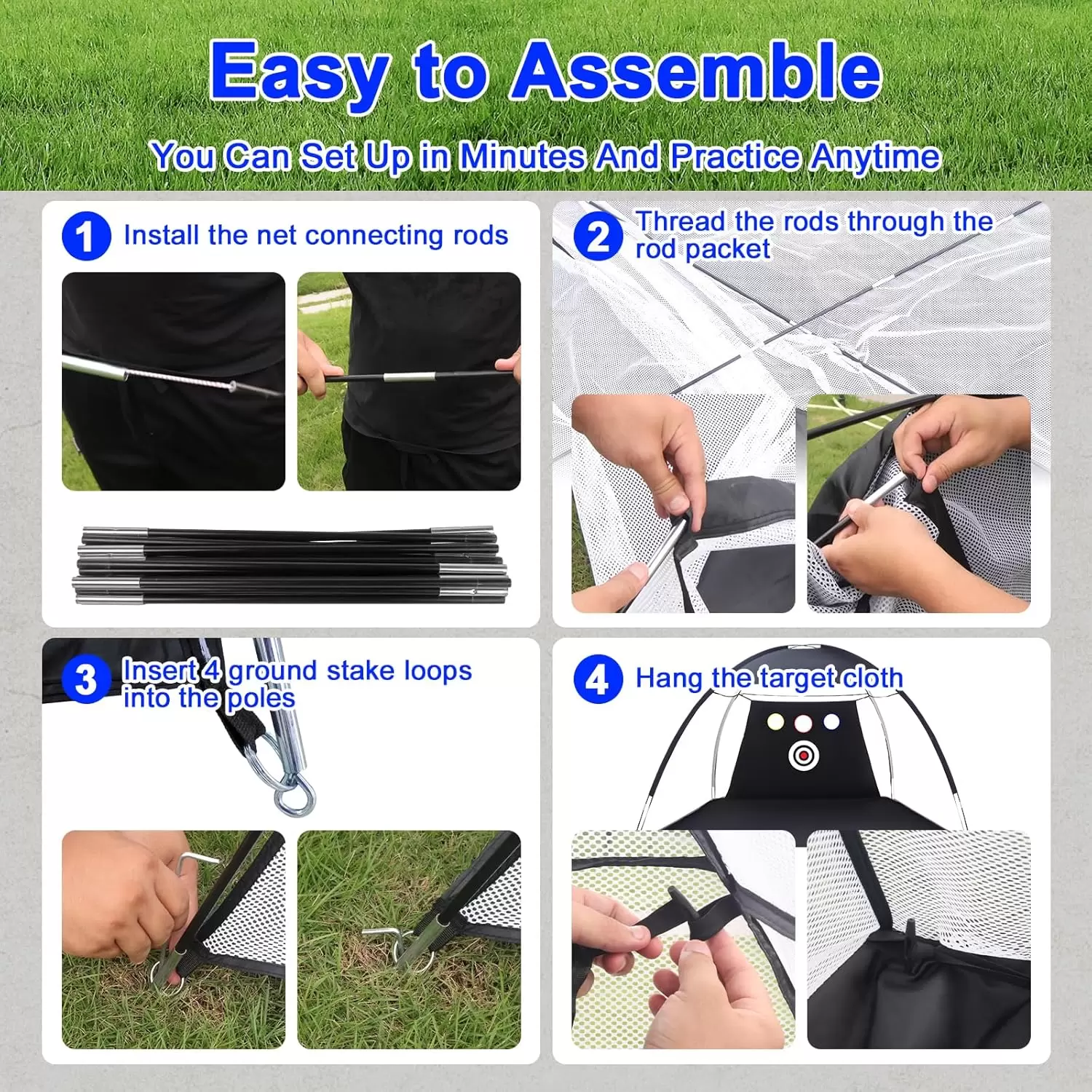 شبكة تدريب جولف على شكل خيمة &Iota;